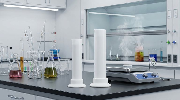 Quale materiale viene utilizzato per modellare la vetreria in PTFE? Il ruolo critico della resina PTFE pura