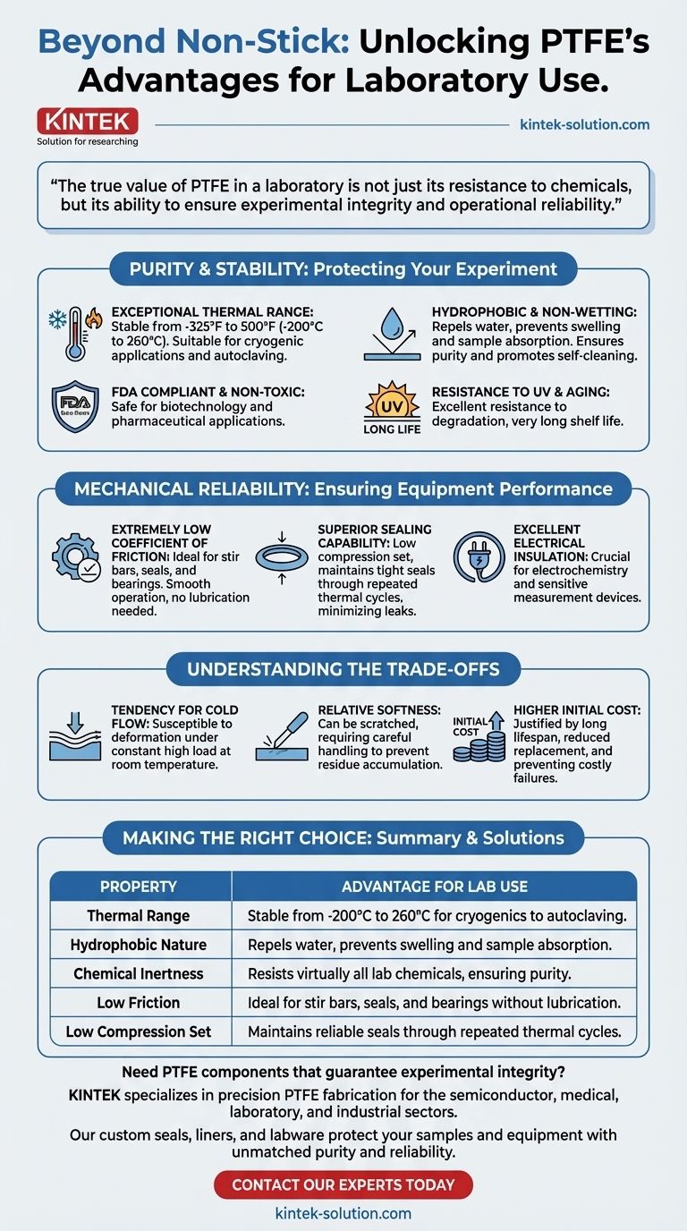 PTFE为实验室使用提供了哪些额外的优势？最大化纯度和可靠性 图解指南