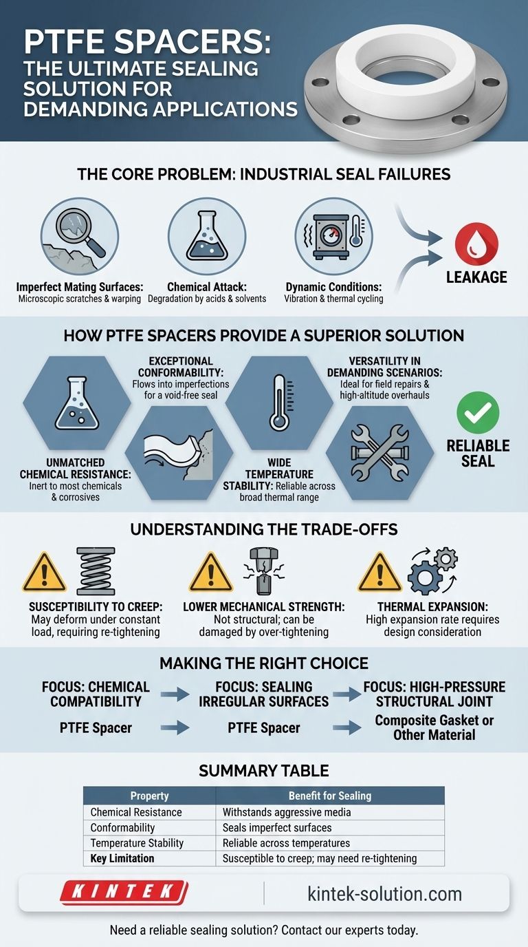 PTFE 스페이서란 무엇이며 어떤 문제를 해결합니까? 까다로운 환경에서 누출 없는 씰링 달성 시각적 가이드