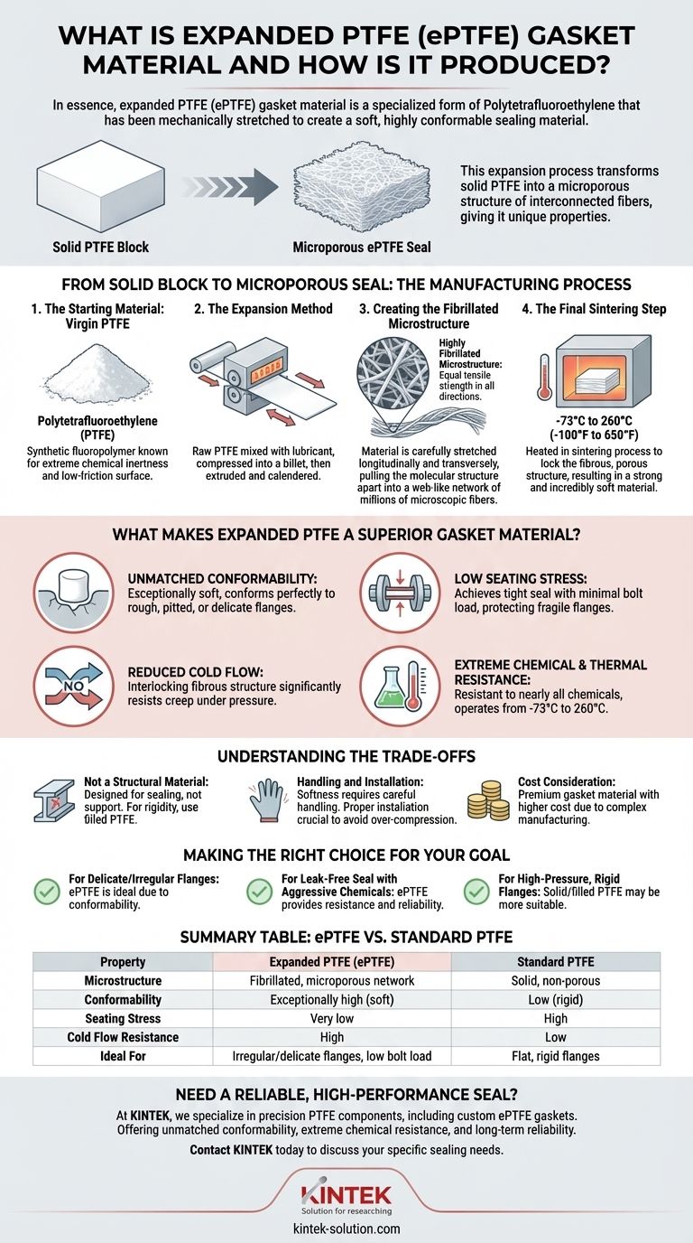 확장 PTFE 개스킷 재료란 무엇이며 어떻게 생산되나요? 우수한 밀봉 성능을 위한 가이드 시각적 가이드