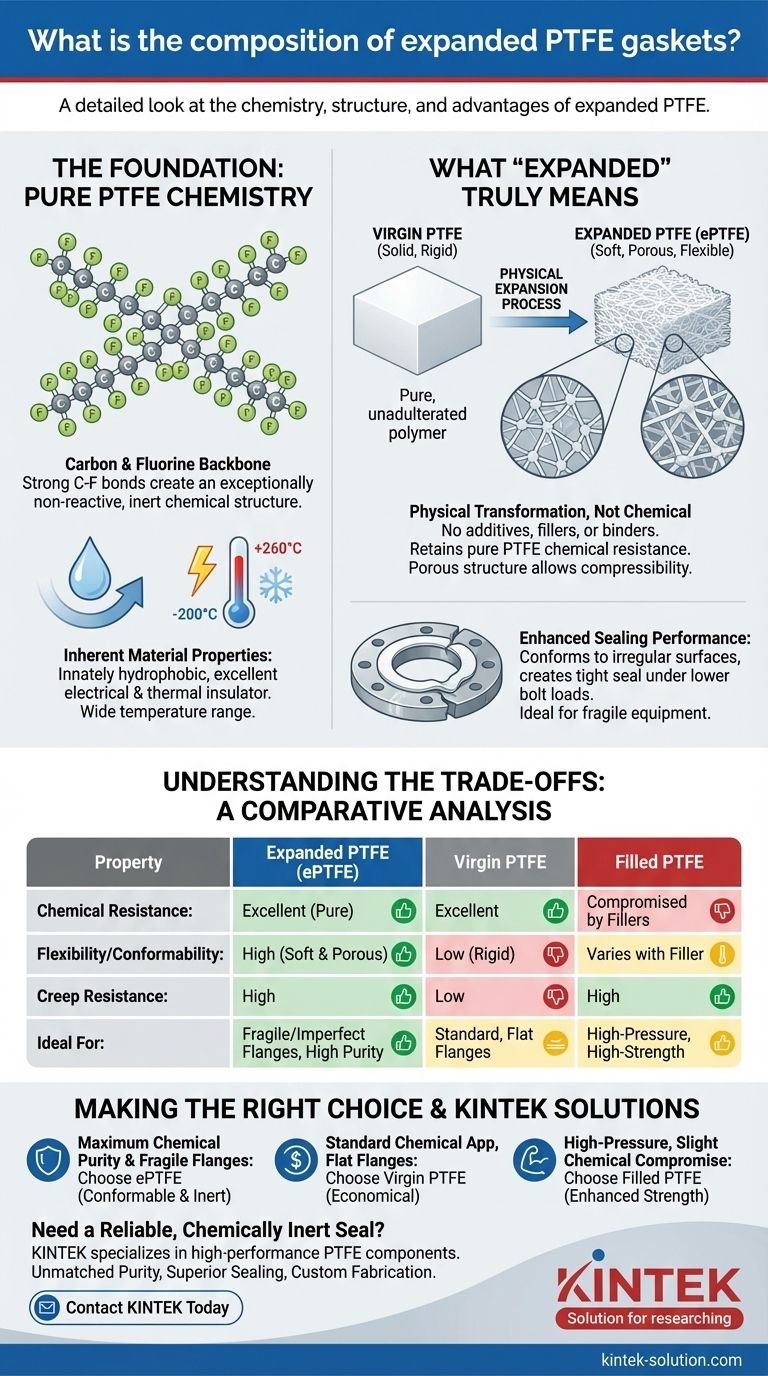 What is the composition of expanded PTFE gaskets? Discover the Science Behind Superior Sealing Visual Guide