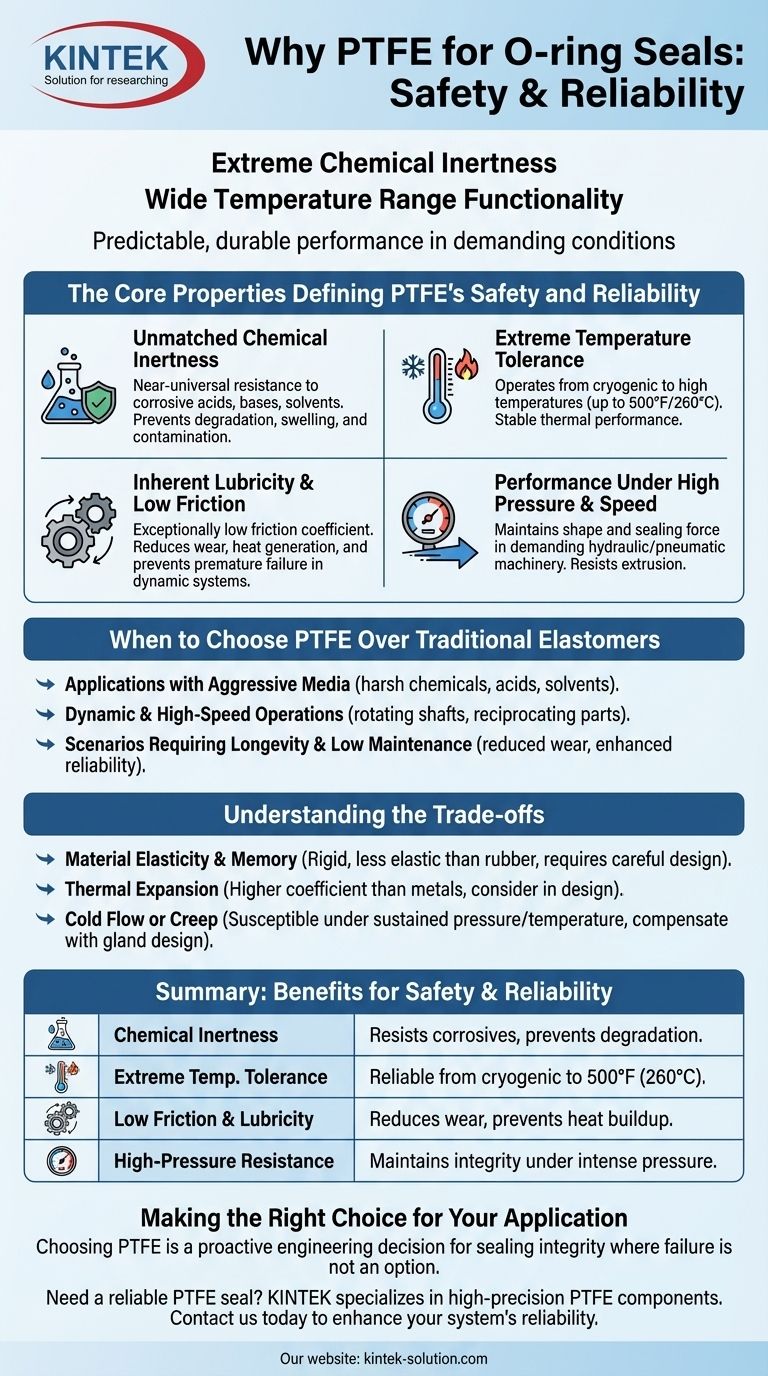 PTFE가 O-링 씰에 안전한 선택으로 간주되는 이유는 무엇입니까? 극한 조건에서 신뢰성 보장 시각적 가이드
