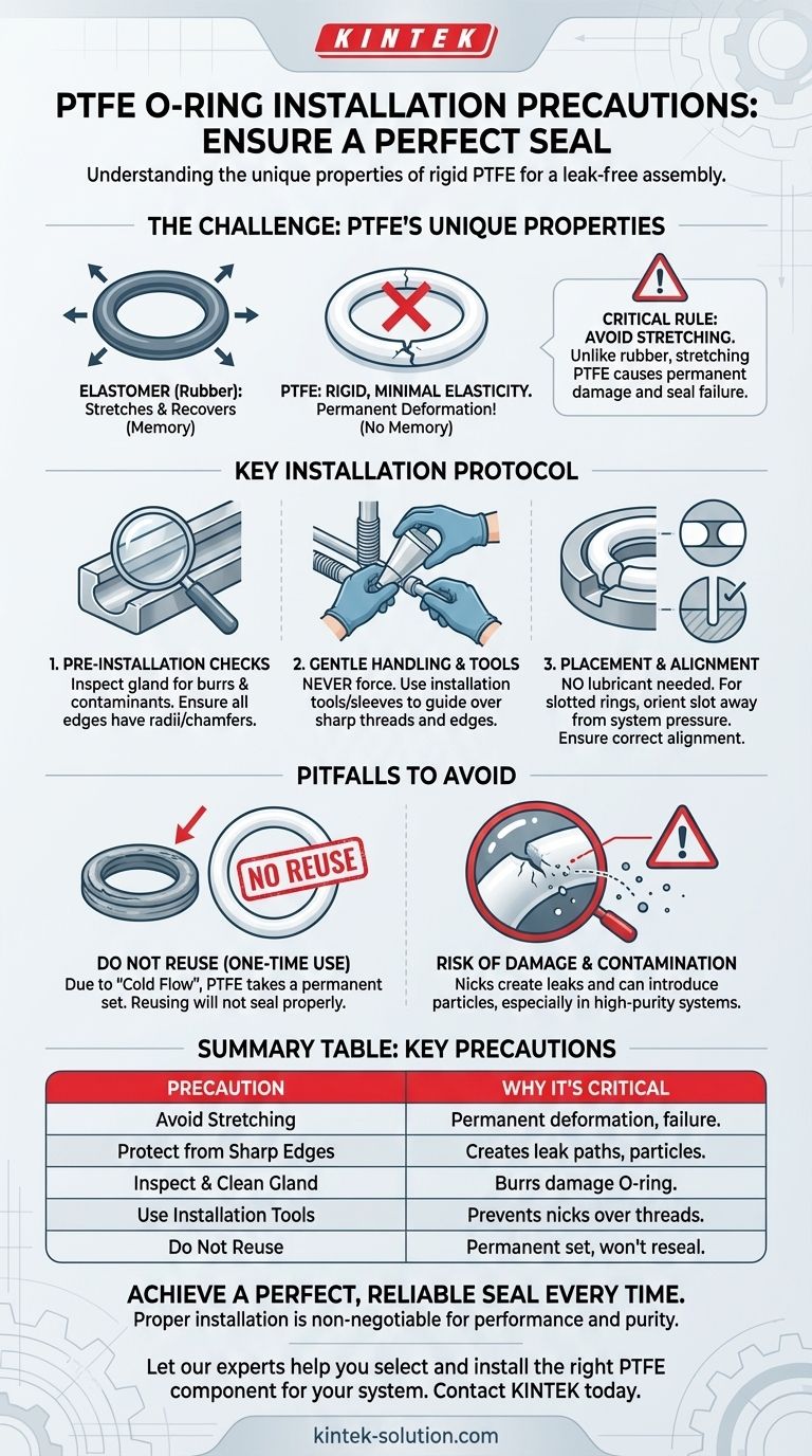 PTFE Oリングの取り付け時に取るべき予防措置は何ですか？恒久的な損傷とシール不良を避ける ビジュアルガイド