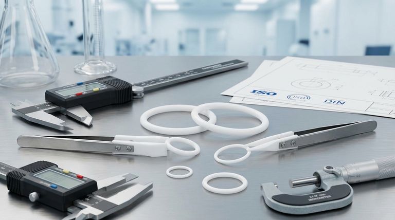 引用了哪些关于聚四氟乙烯（PTFE）O型圈的标准？确保互换性和卓越性能