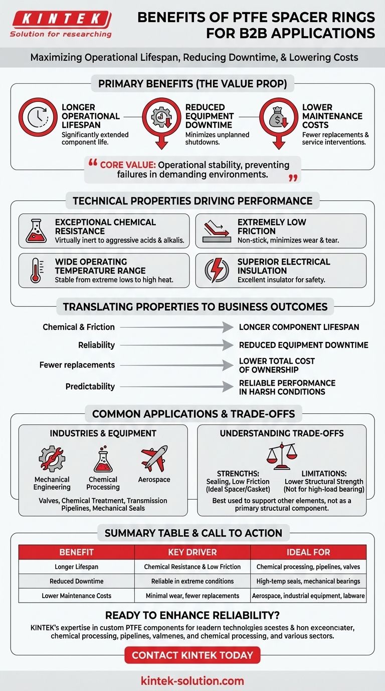 PTFE 스페이서 링이 고객에게 제공하는 이점은 무엇입니까? 타의 추종을 불허하는 신뢰성과 비용 절감을 달성하십시오. 시각적 가이드