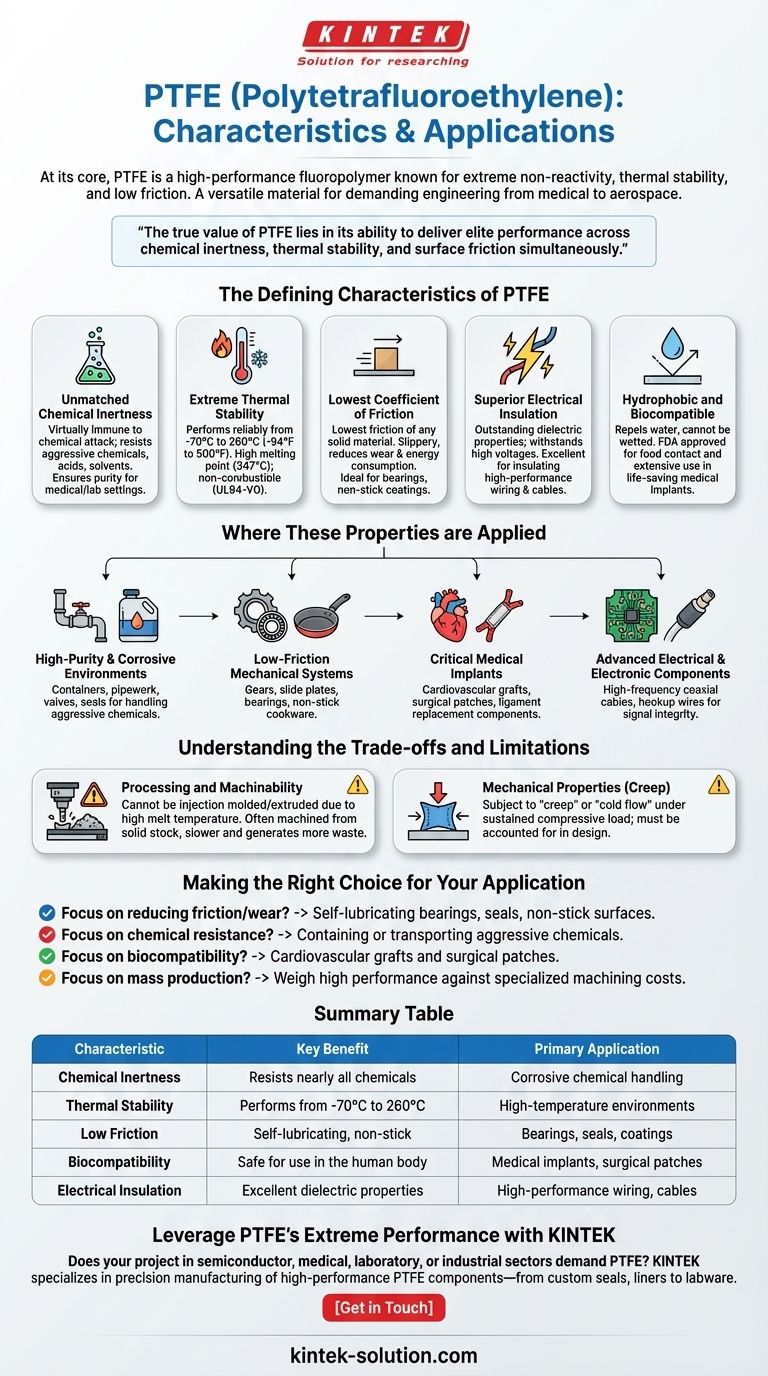 ¿Cuáles son las características y aplicaciones del PTFE? Una guía sobre su rendimiento extremo Guía Visual