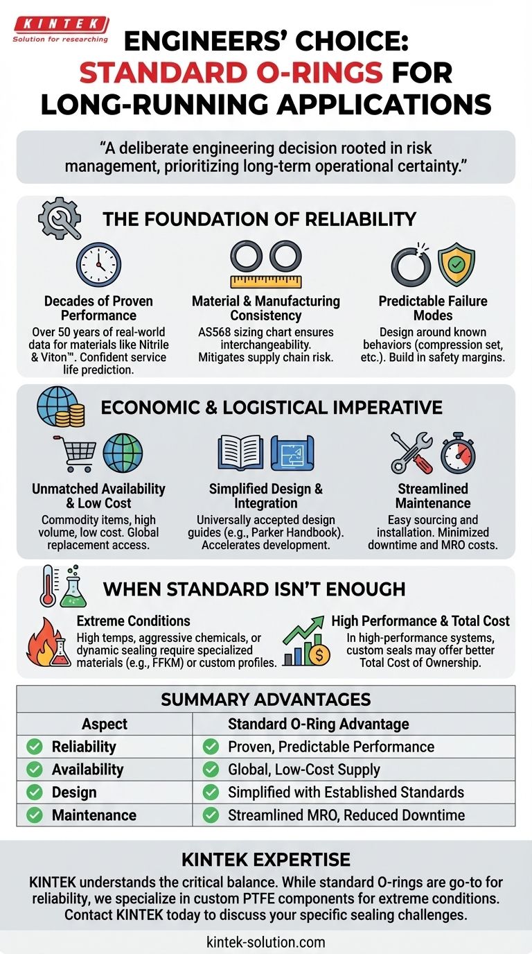 لماذا قد يختار المهندس التمسك بحلقات O القياسية للتطبيقات طويلة الأمد؟ تعظيم الموثوقية وتقليل المخاطر دليل مرئي