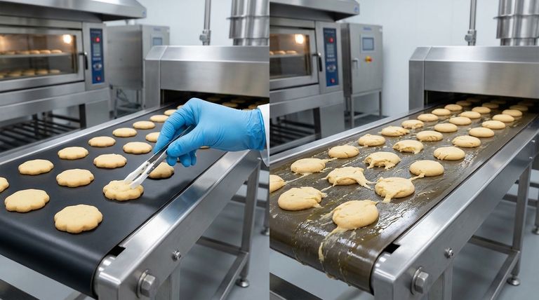 Quali sono i vantaggi dell'utilizzo dei rivestimenti in Teflon rispetto ai lubrificanti liquidi nella lavorazione alimentare? Aumenta la sicurezza e l'efficienza