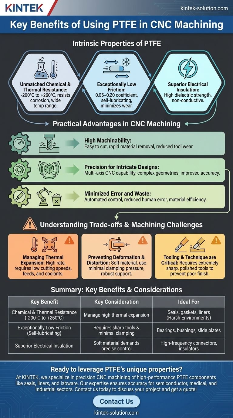CNC 가공에서 PTFE를 사용할 때의 주요 이점은 무엇입니까? 가혹한 환경에서 탁월한 성능 달성 시각적 가이드