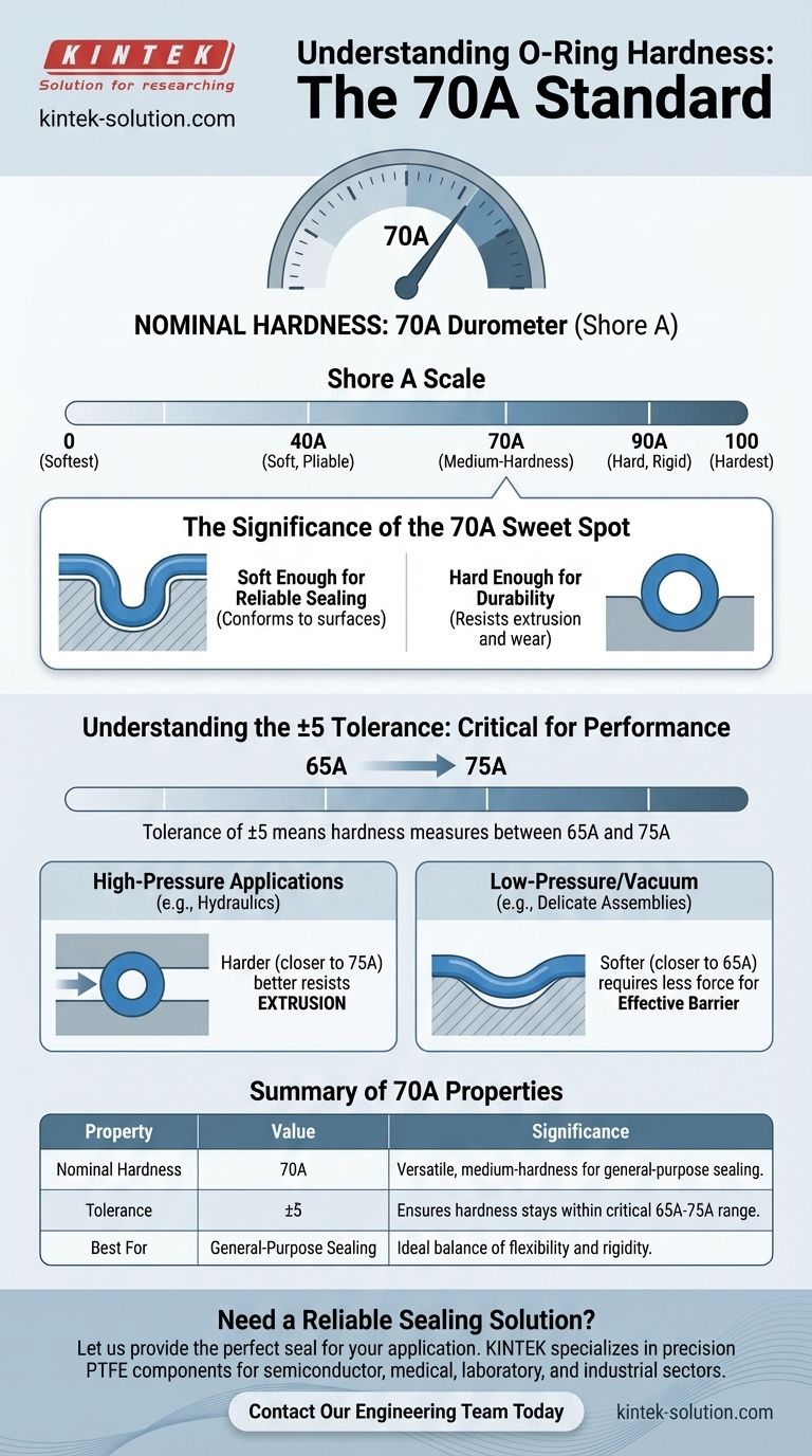 Qual è il durometro (durezza) di questi o-ring? Spiegazione dello standard 70A Guida Visiva