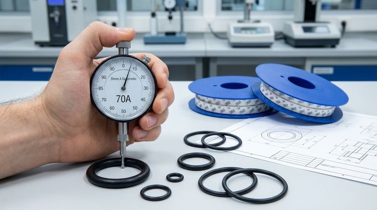 Qual è il durometro (durezza) di questi o-ring? Spiegazione dello standard 70A