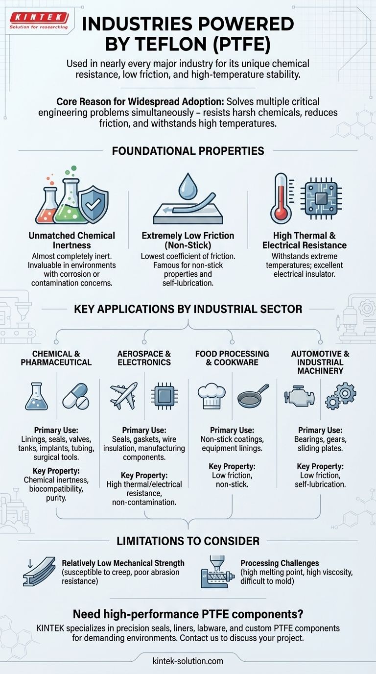 В каких отраслях обычно используется материал тефлон? Раскрывая универсальность в различных секторах Визуальное руководство