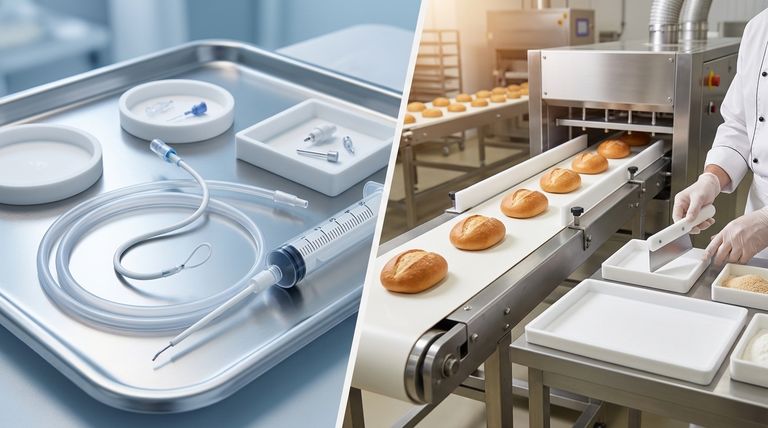 테프론의 부드러움이 의료 및 식품 산업에 어떻게 도움이 되나요? 위생 및 효율성 향상