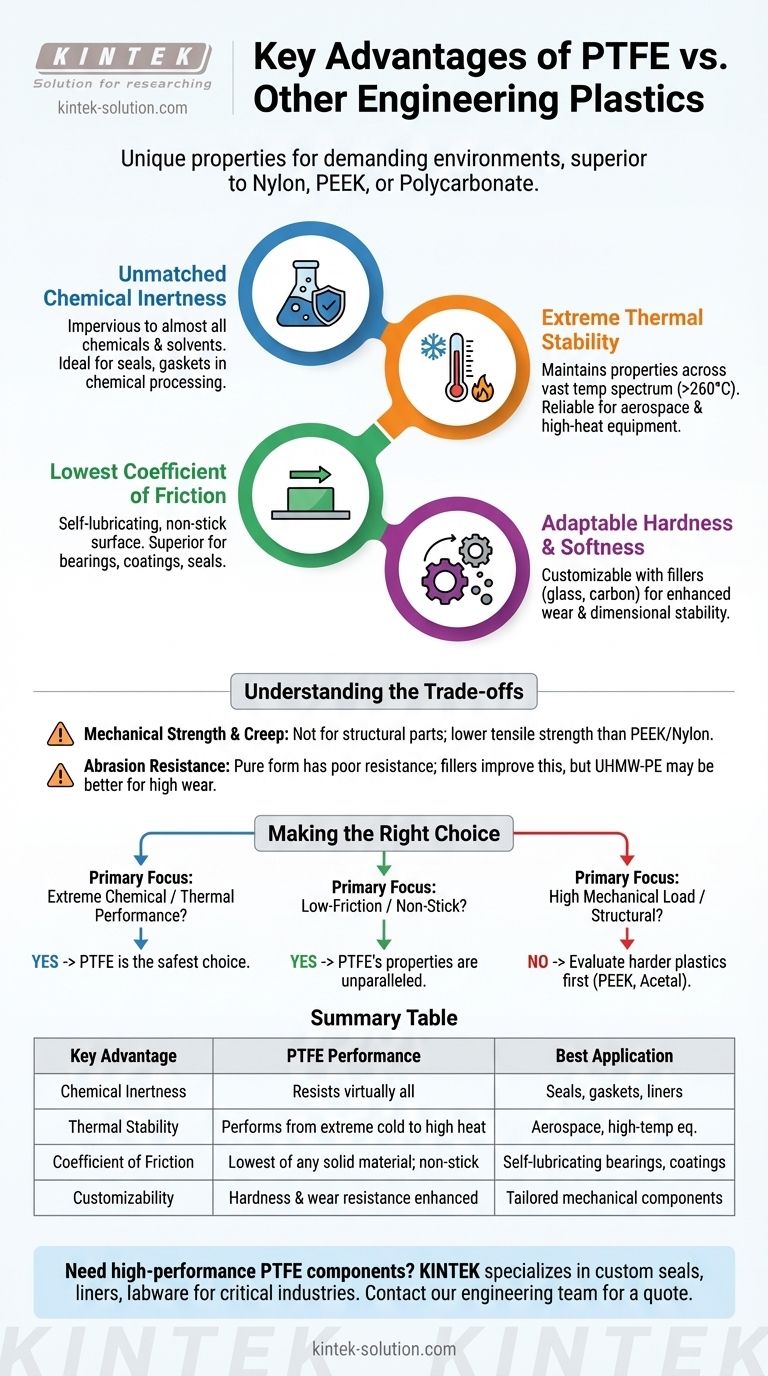 PTFEの他のエンジニアリングプラスチックと比較した場合の主な利点は何ですか？比類のない耐薬品性・耐熱性 ビジュアルガイド