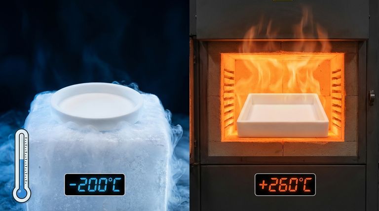 Какой температурный диапазон выдерживает ПТФЭ? От -200°C до +260°C для сложных применений