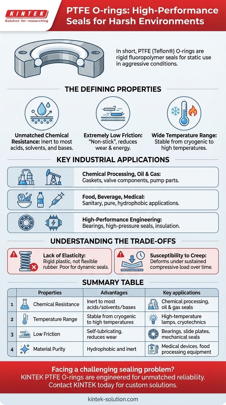 什么是PTFE O型圈及其常见用途？解决恶劣环境下的密封挑战 图解指南