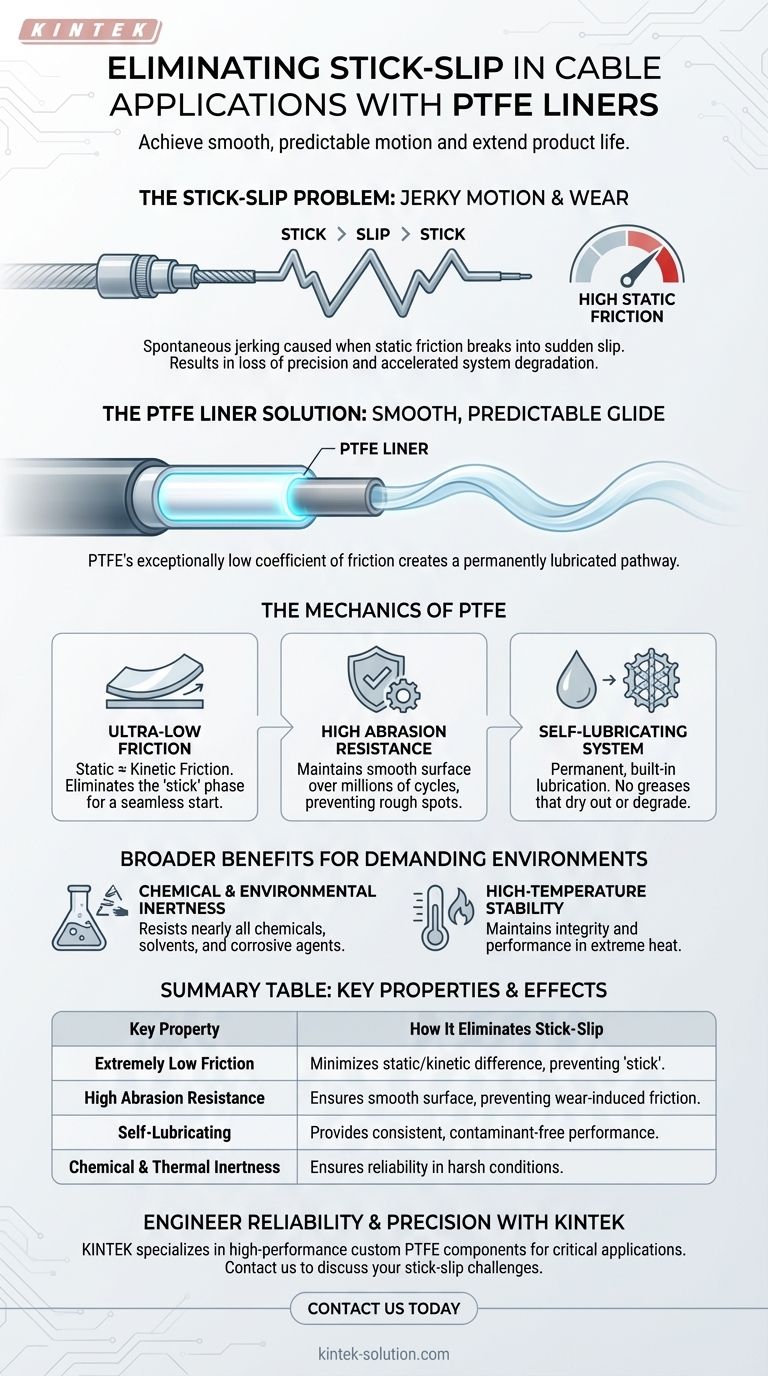 PTFEライナーはケーブル用途におけるスティックスリップを排除するのにどのように役立ちますか？スムーズで信頼性の高い動きを実現 ビジュアルガイド