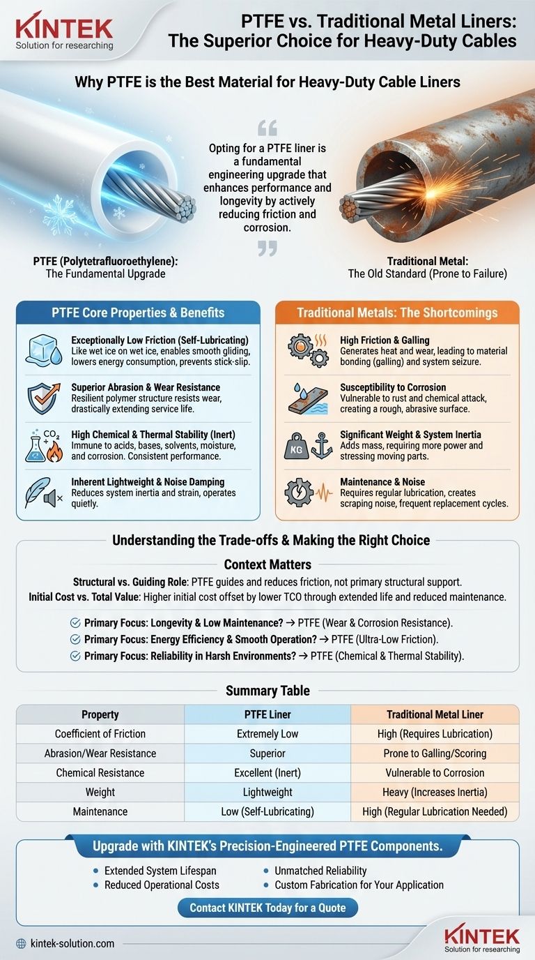 PTFE가 중장비 케이블 라이너에 가장 적합한 재료로 간주되는 이유는 무엇입니까? 우수한 신뢰성과 효율성 달성 시각적 가이드