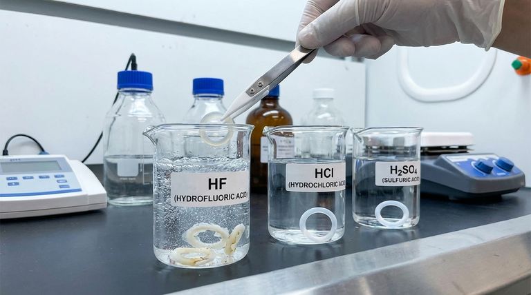 Welche Säure ist nicht beständig gegen Teflon-ummantelte O-Ringe? Vermeiden Sie HF zur Gewährleistung der Dichtungsintegrität