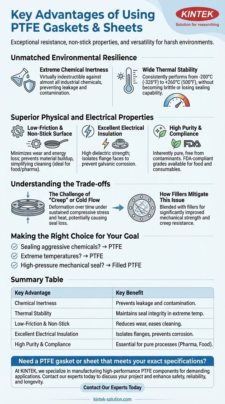 PTFE 개스킷 및 시트 사용의 주요 이점은 무엇입니까? 가혹한 환경을 위한 뛰어난 밀봉 성능 시각적 가이드