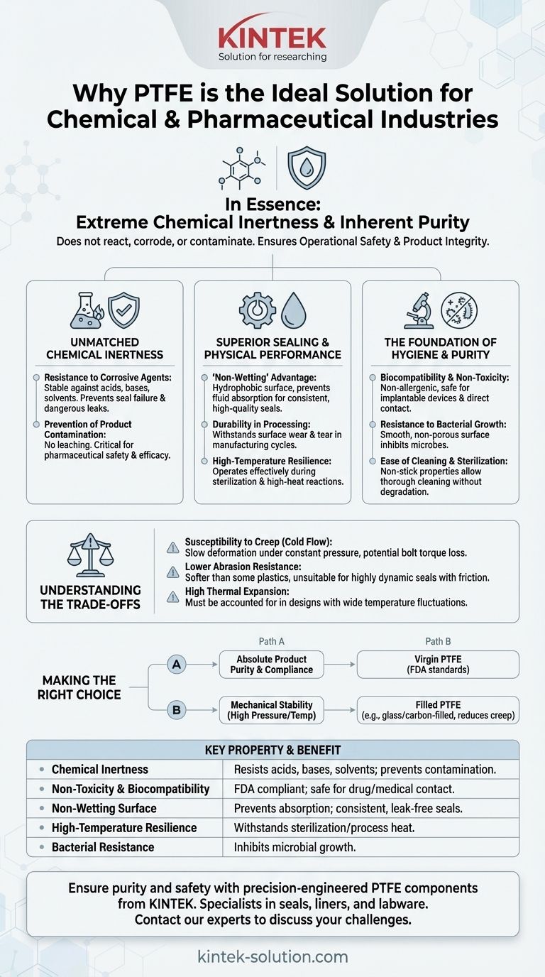 PTFE 개스킷과 시트가 화학 및 제약 산업에 이상적인 이유는 무엇입니까? 타협 없는 순도와 안전성 확보 시각적 가이드