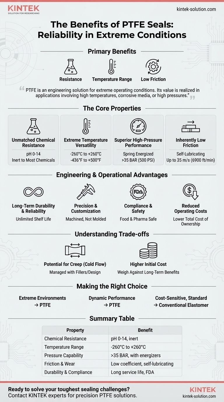 Was sind die Vorteile der Verwendung von PTFE-Dichtungen? Unübertroffene chemische und Temperaturbeständigkeit Visuelle Anleitung