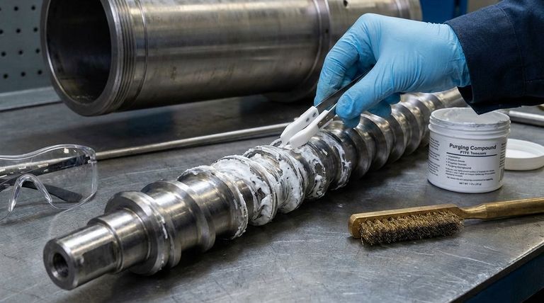 What are the challenges of cleaning Teflon residue from a screw and barrel? A Guide to Safe, Effective Removal