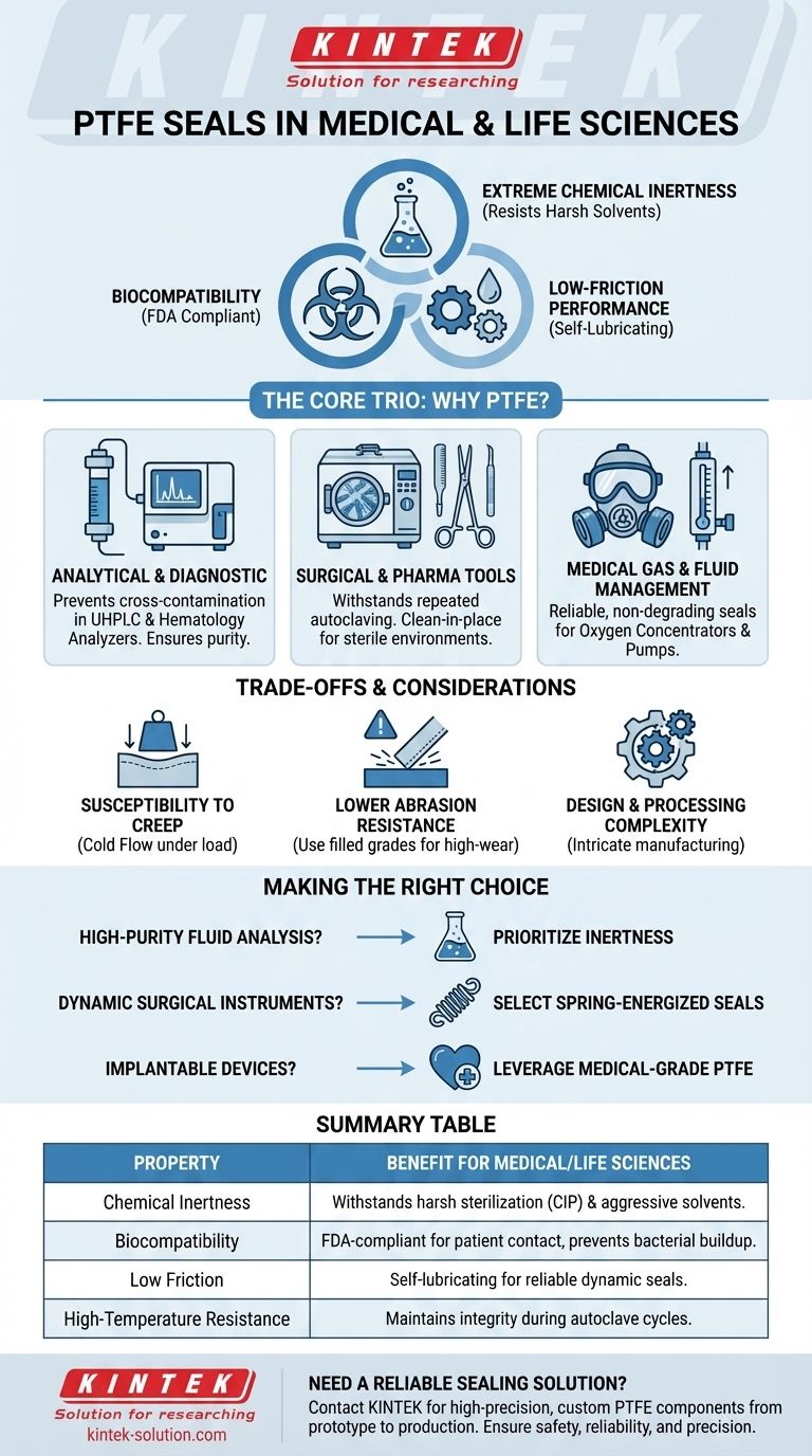 의료 기기 및 생명 과학 분야에서 PTFE 씰은 어떻게 사용됩니까? 멸균 및 정밀도에 필수적 시각적 가이드