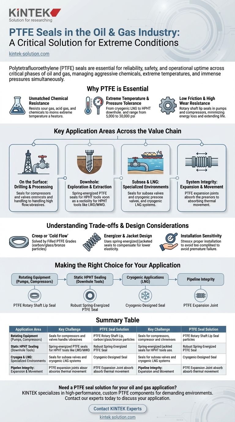 석유 및 가스 산업에서 PTFE 씰은 어떻게 적용됩니까? 극심한 HPHT 환경에서 신뢰성 보장 시각적 가이드