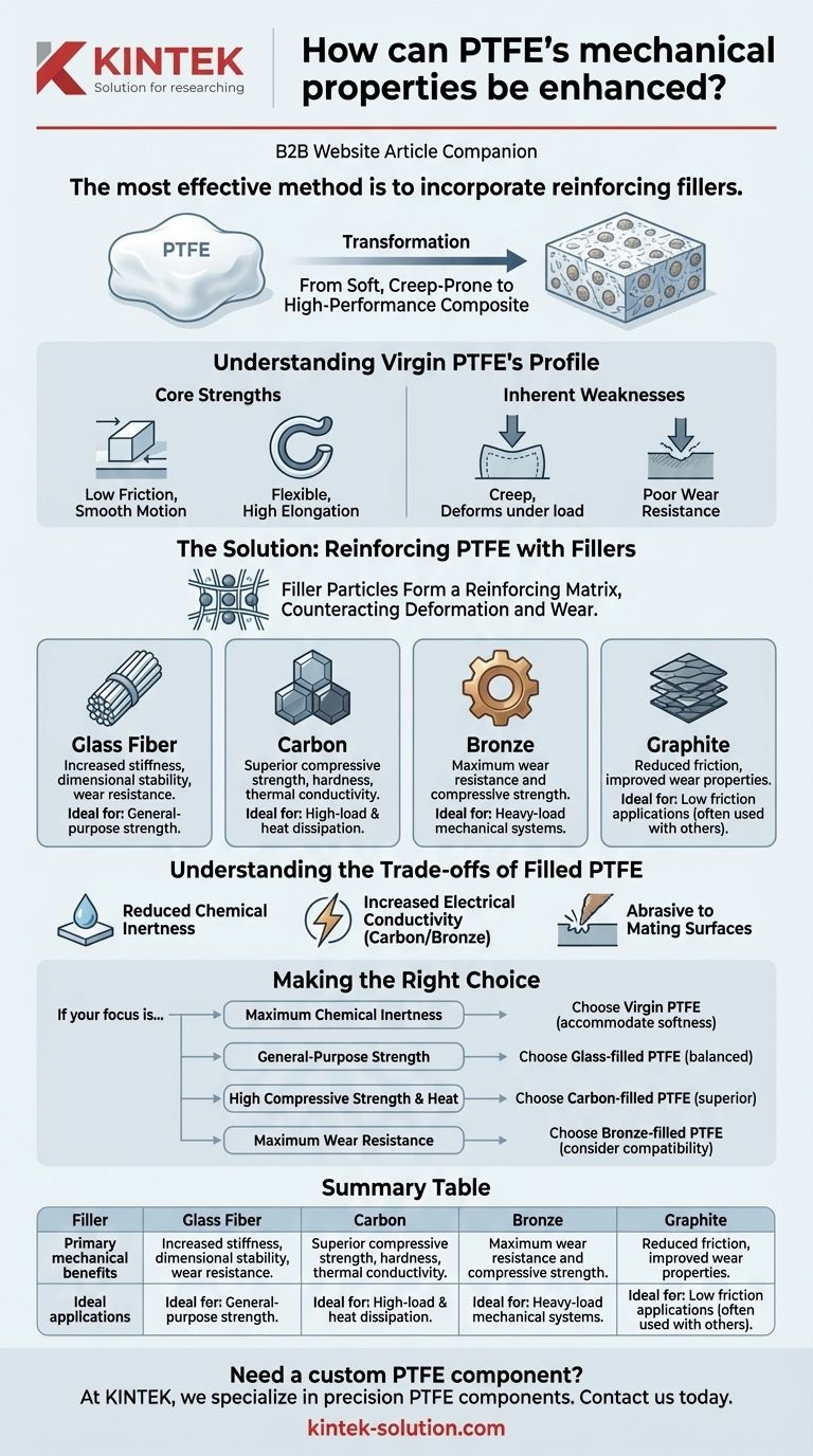 PTFE의 기계적 특성은 어떻게 향상될 수 있습니까? 충전재로 강도 및 내마모성 향상 시각적 가이드