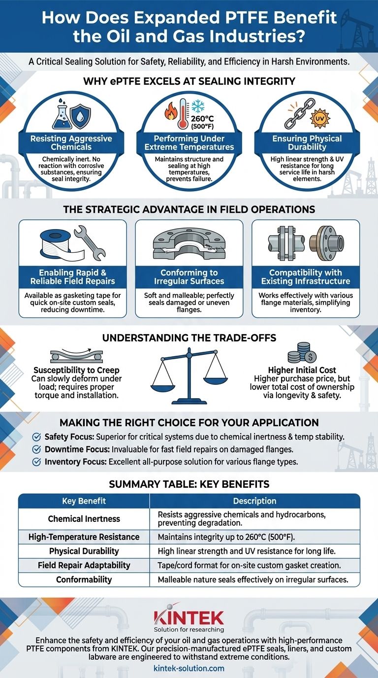 확장 PTFE는 석유 및 가스 산업에 어떤 이점을 제공합니까? 극한 조건에서 뛰어난 밀봉 성능 달성 시각적 가이드