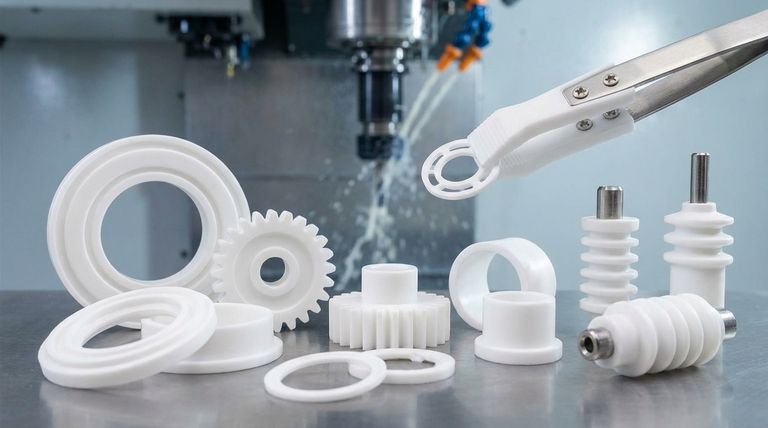 PTFE 가공으로 제작할 수 있는 부품의 종류는 무엇인가요? 씰, 부싱, 절연체 등