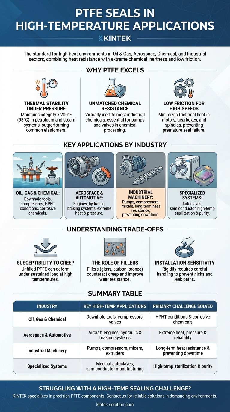 PTFE密封件常用于哪些高温应用中？解决高温高压密封挑战 图解指南