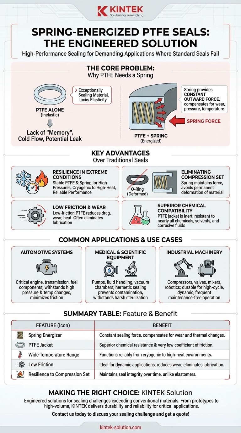 스프링 에너자이즈드 PTFE 씰이란 무엇이며 왜 사용되나요? 까다로운 씰링 문제를 해결하세요 시각적 가이드
