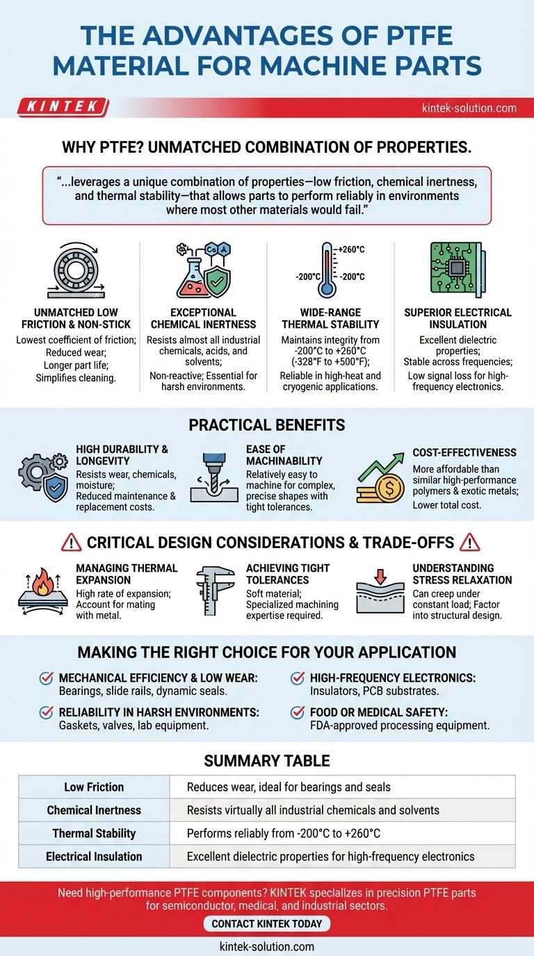 Каковы преимущества использования материала ПТФЭ для деталей машин? Достижение максимальной производительности в сложных условиях Визуальное руководство