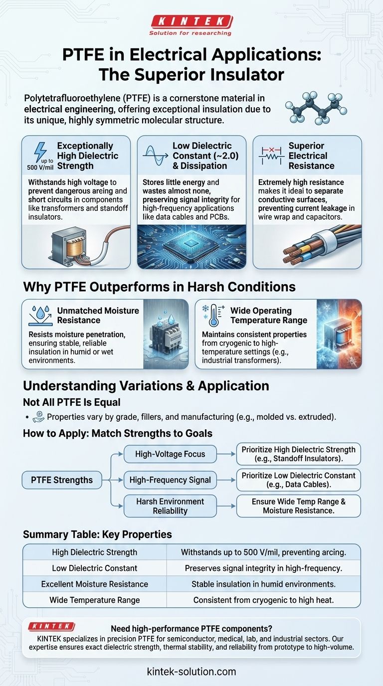 PTFE는 전기 응용 분야에서 왜 사용됩니까? 고성능 부품을 위한 탁월한 절연체 시각적 가이드