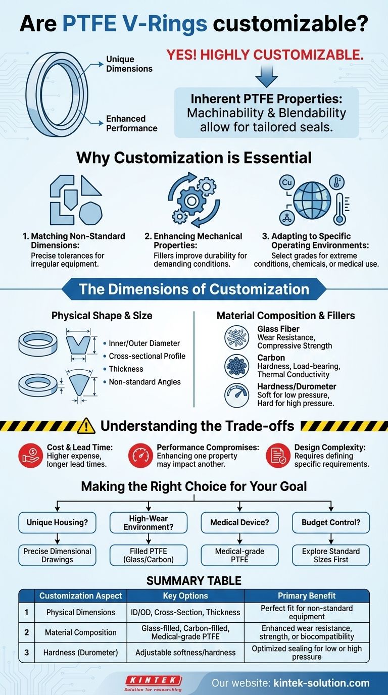 PTFE V-링은 맞춤 제작이 가능한가요? 귀하의 고유한 애플리케이션을 위한 완벽한 씰을 설계하십시오 시각적 가이드