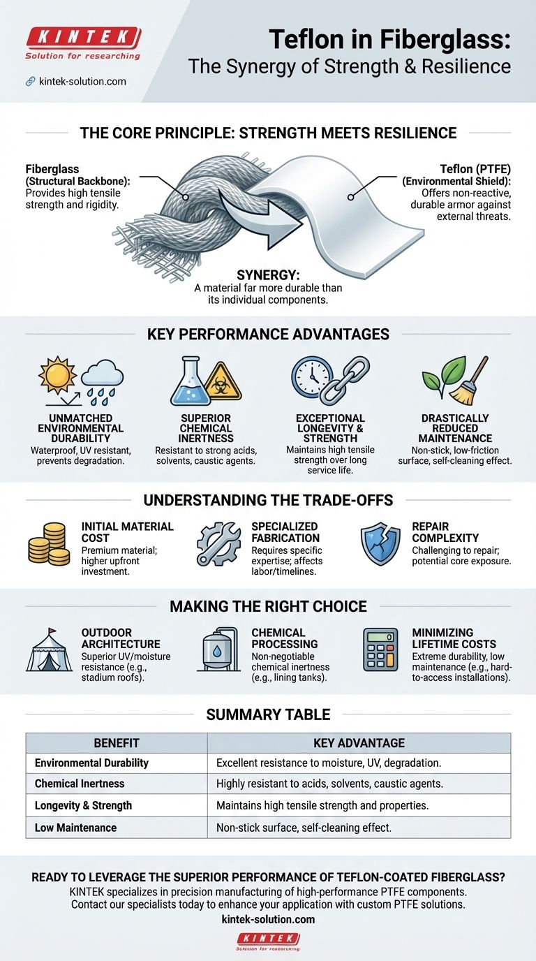 유리섬유에 테플론을 사용하면 어떤 이점이 있습니까? 타의 추종을 불허하는 내구성과 내화학성 확보 시각적 가이드