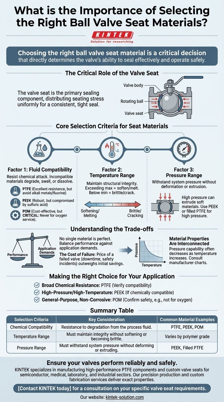 올바른 볼 밸브 시트 재료를 선택하는 것의 중요성은 무엇입니까? 누출 방지 씰링 보장 시각적 가이드
