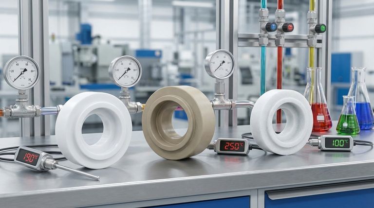 Wie hoch sind die Temperaturbereiche für Kugelhahnsitze aus PTFE, PEEK und POM? Ein Leitfaden zur Materialauswahl