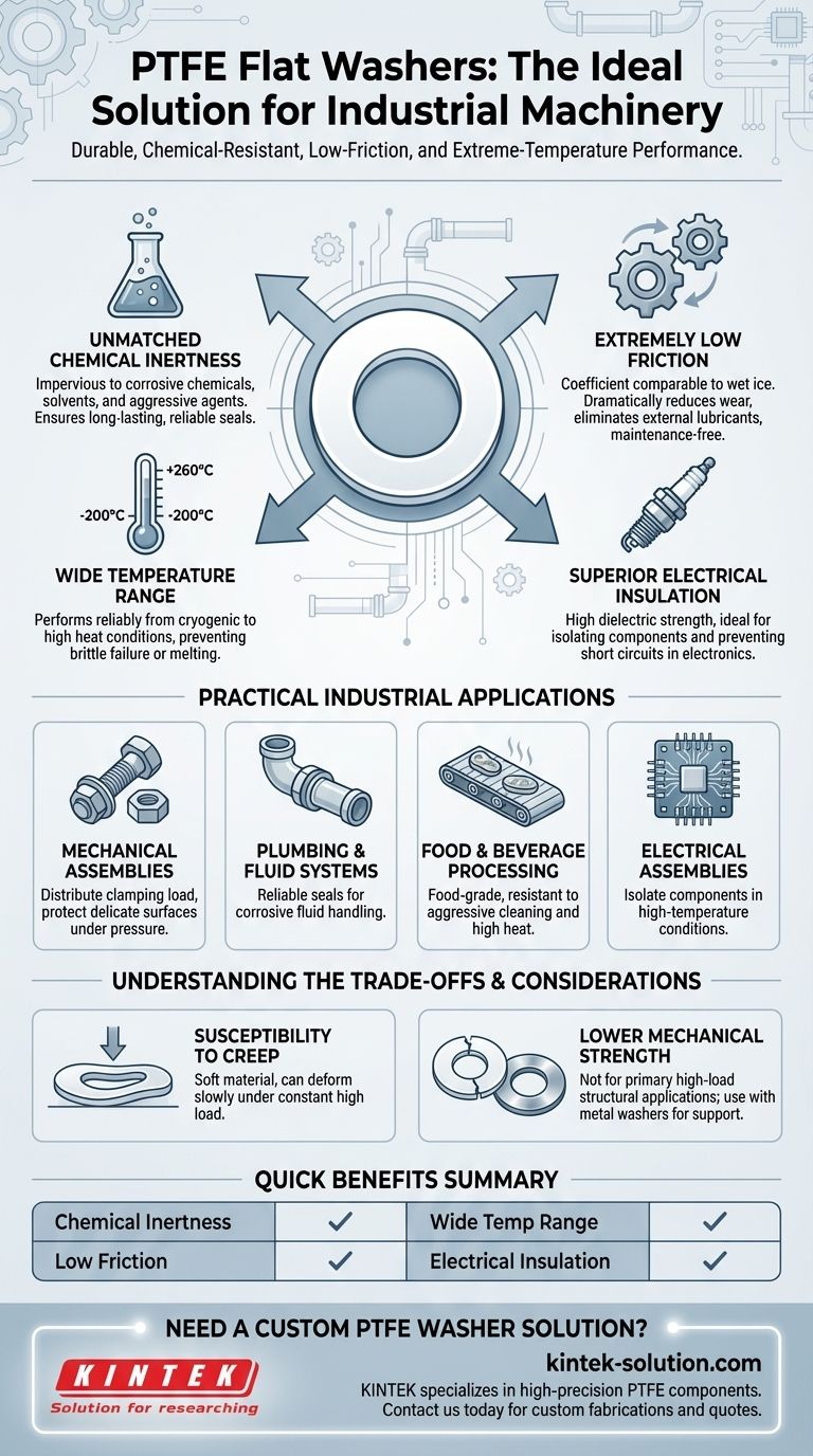 PTFE 평면 와셔가 산업용 기계에 이상적인 이유는 무엇입니까? 내구성이 뛰어나고 유지 보수가 필요 없는 밀봉 실현 시각적 가이드