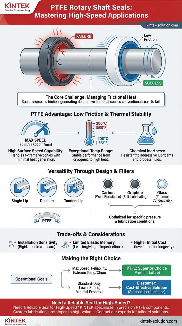 고속 애플리케이션에서 PTFE 로터리 샤프트 씰은 어떻게 작동합니까? 낮은 마찰력으로 고속 씰링 마스터하기 시각적 가이드