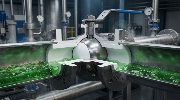 PTFE 라이닝 볼 밸브란 무엇인가요? 공격적인 화학 물질을 위한 내부식성 솔루션