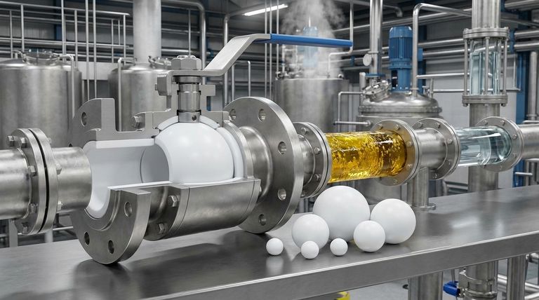 In which industries are PTFE lined ball valves commonly used? Master Corrosive & High-Purity Fluid Control