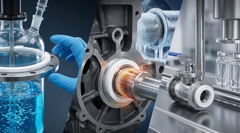 PTFE V-링은 어떤 산업에서 사용됩니까? 까다로운 응용 분야를 위한 핵심 씰링 솔루션