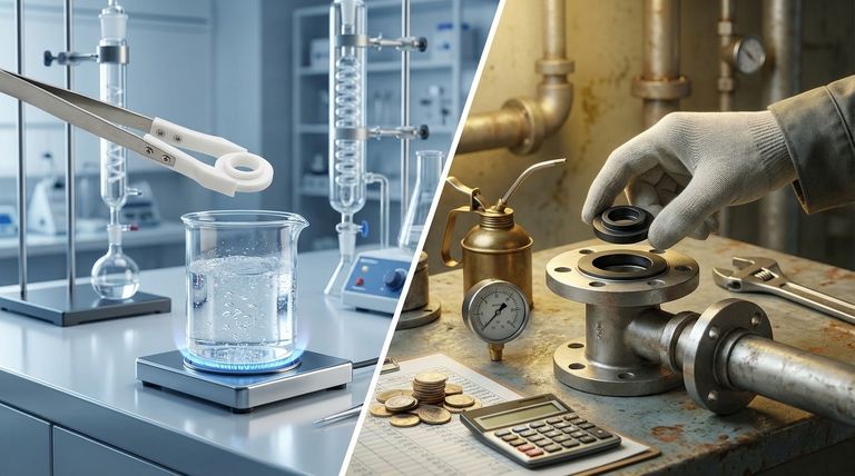 버터플라이 밸브 시트에 NBR 대신 PTFE를 선택할 경우의 비용 영향은 무엇인가요? 총 소유 비용 가이드