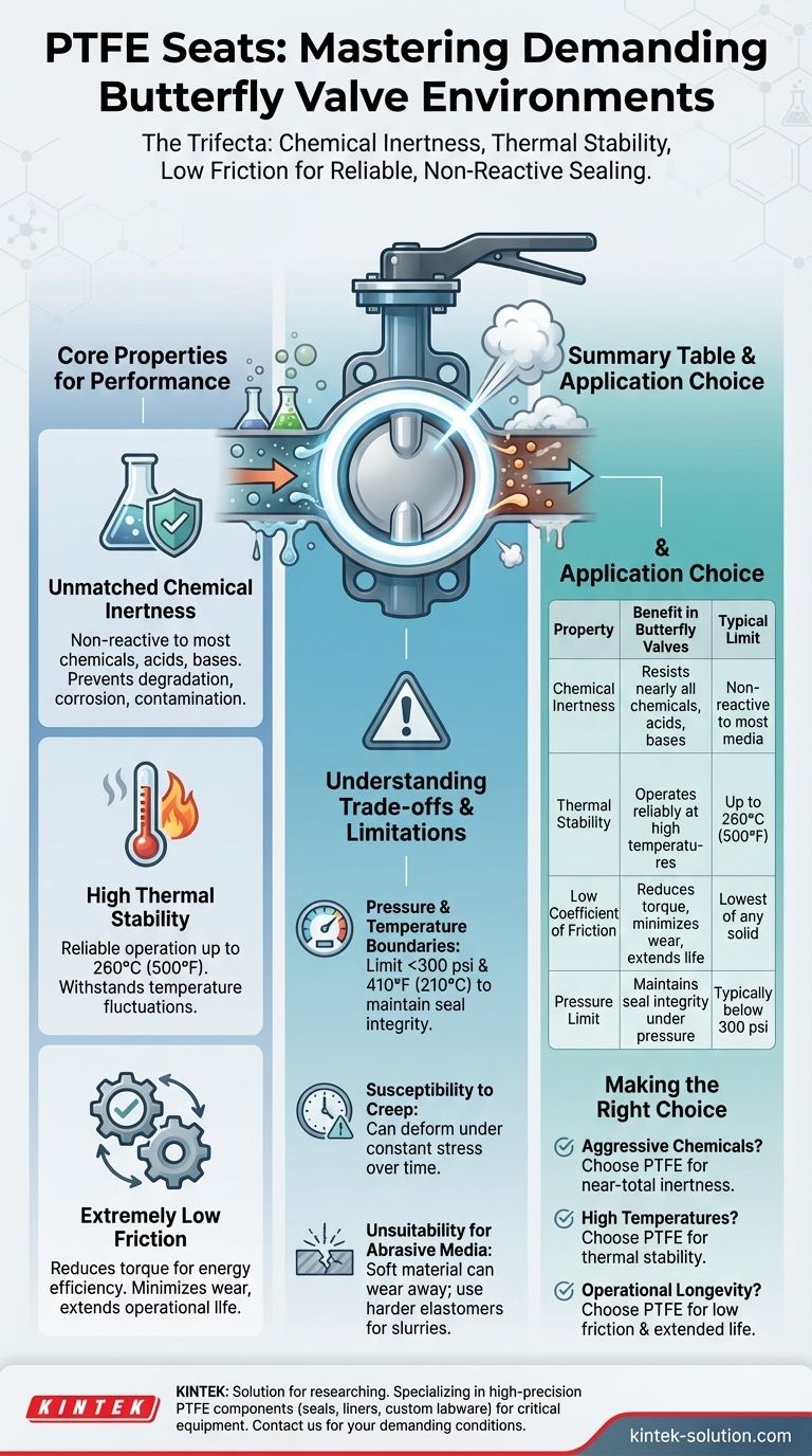 나비 밸브에서 PTFE 시트가 까다로운 환경에 적합한 이유는 무엇입니까? 화학적 및 열적 내성 잠금 해제 시각적 가이드