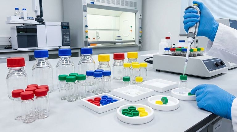 색상이 있는 PTFE 캡의 이점은 무엇입니까? 시각적 코딩으로 실험실 안전 및 효율성 향상