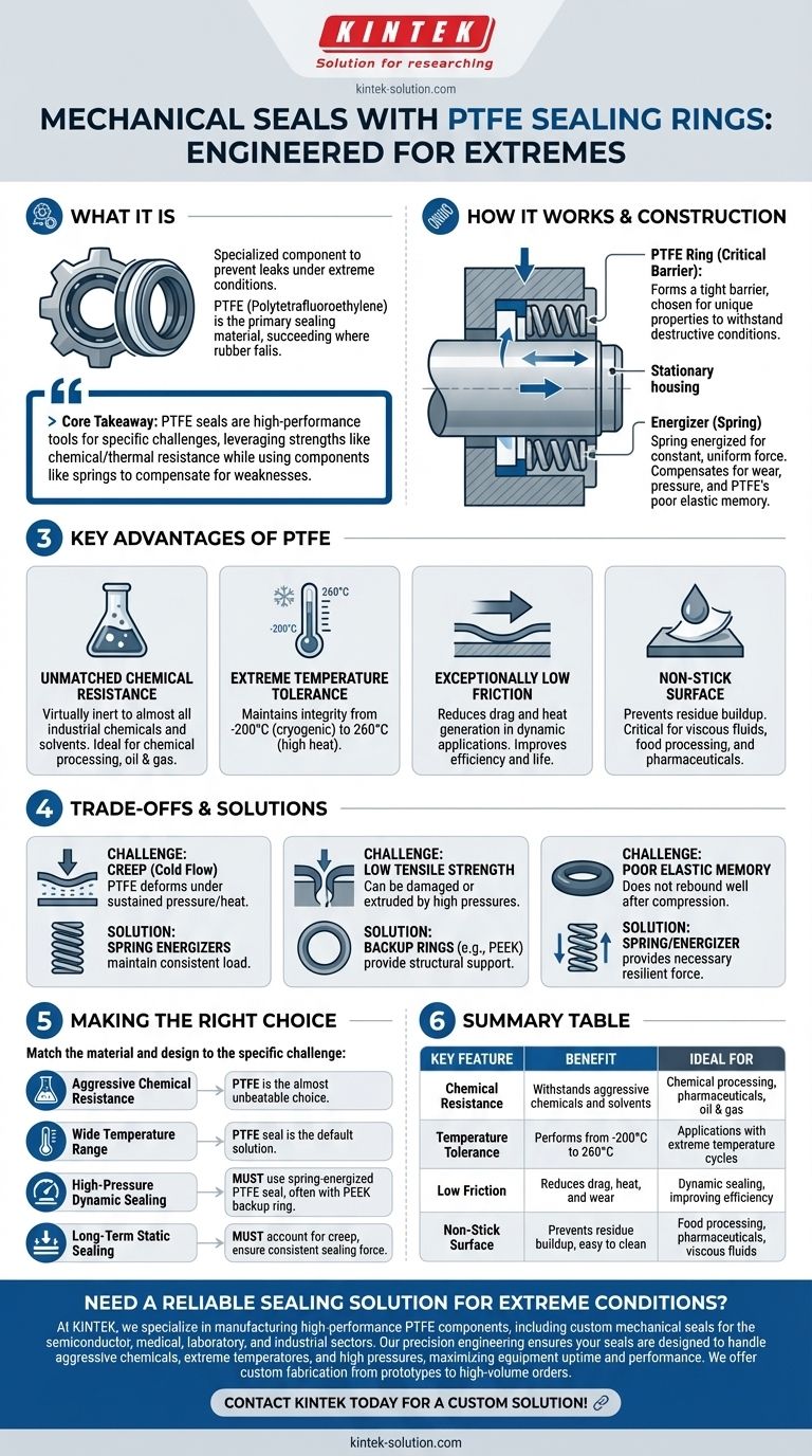 PTFE 씰링 링이 있는 기계적 씰이란 무엇인가요? 극한 조건용 고성능 씰 시각적 가이드
