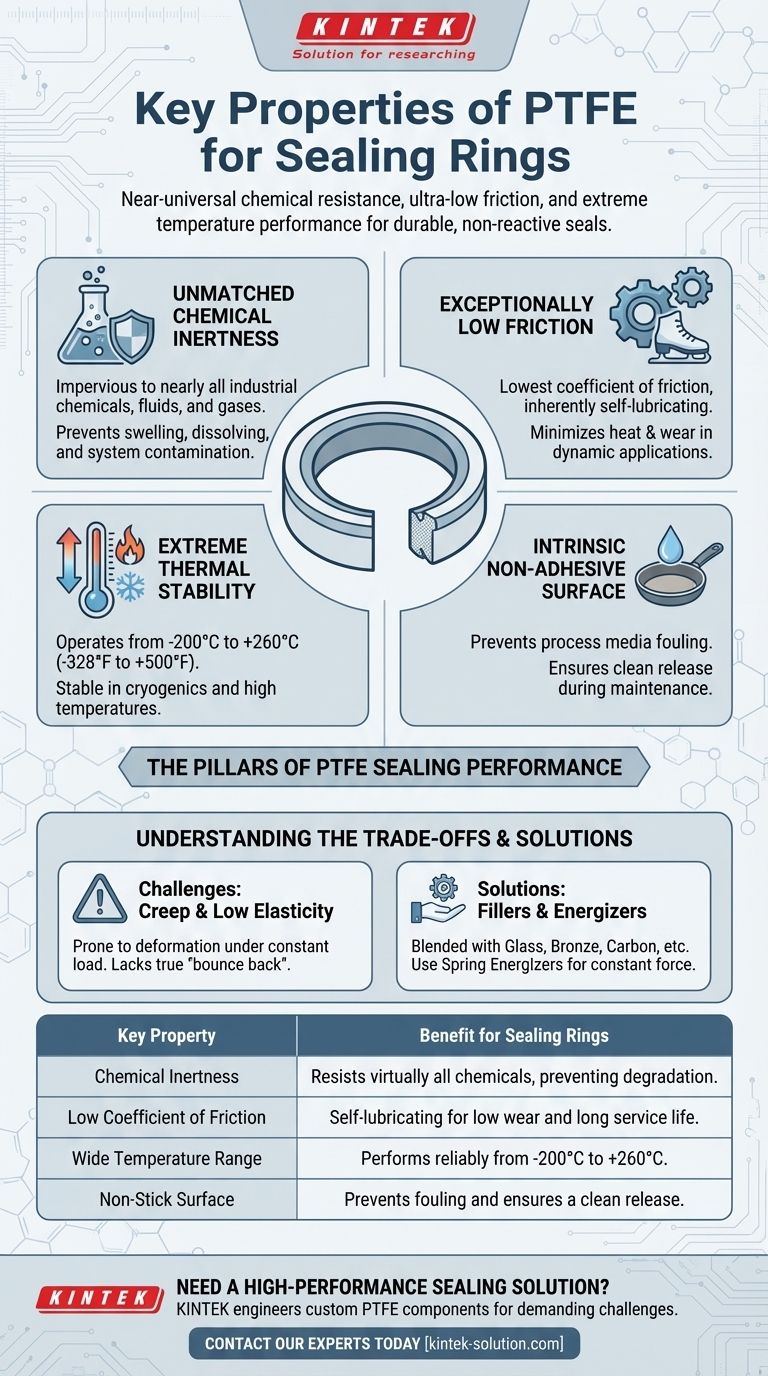 PTFE를 씰링 링에 적합하게 만드는 주요 특성은 무엇입니까? 타의 추종을 불허하는 내화학성 및 내열성 시각적 가이드